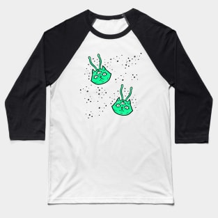 Alien Kitty Cats Baseball T-Shirt